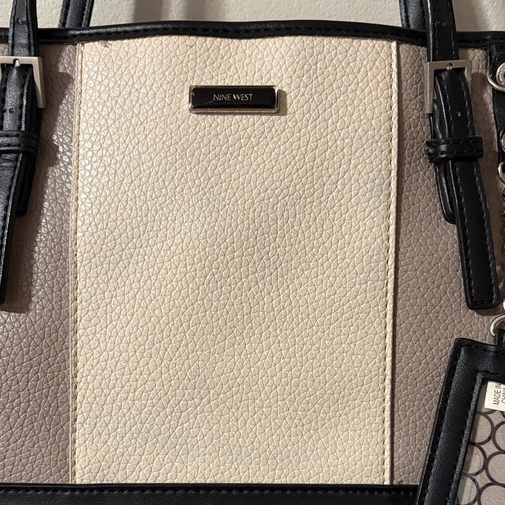 🏡 Nine West Women's Tote Bag - Black & Tan - OS - Picture 5 of 13